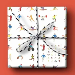 Sporting Legends Wrapping Paper - Sustainable & Eco-Friendly