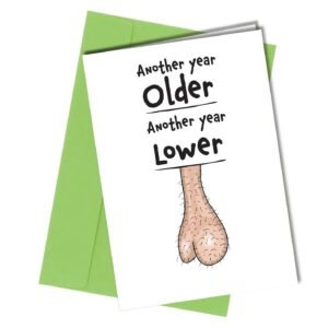 Funny birthday greeting card for friend