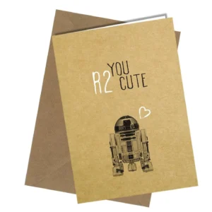 You R2 Cute starwars inspired card
