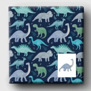 Dino-Roars Wrapping Paper - Sustainable & Eco-Friendly