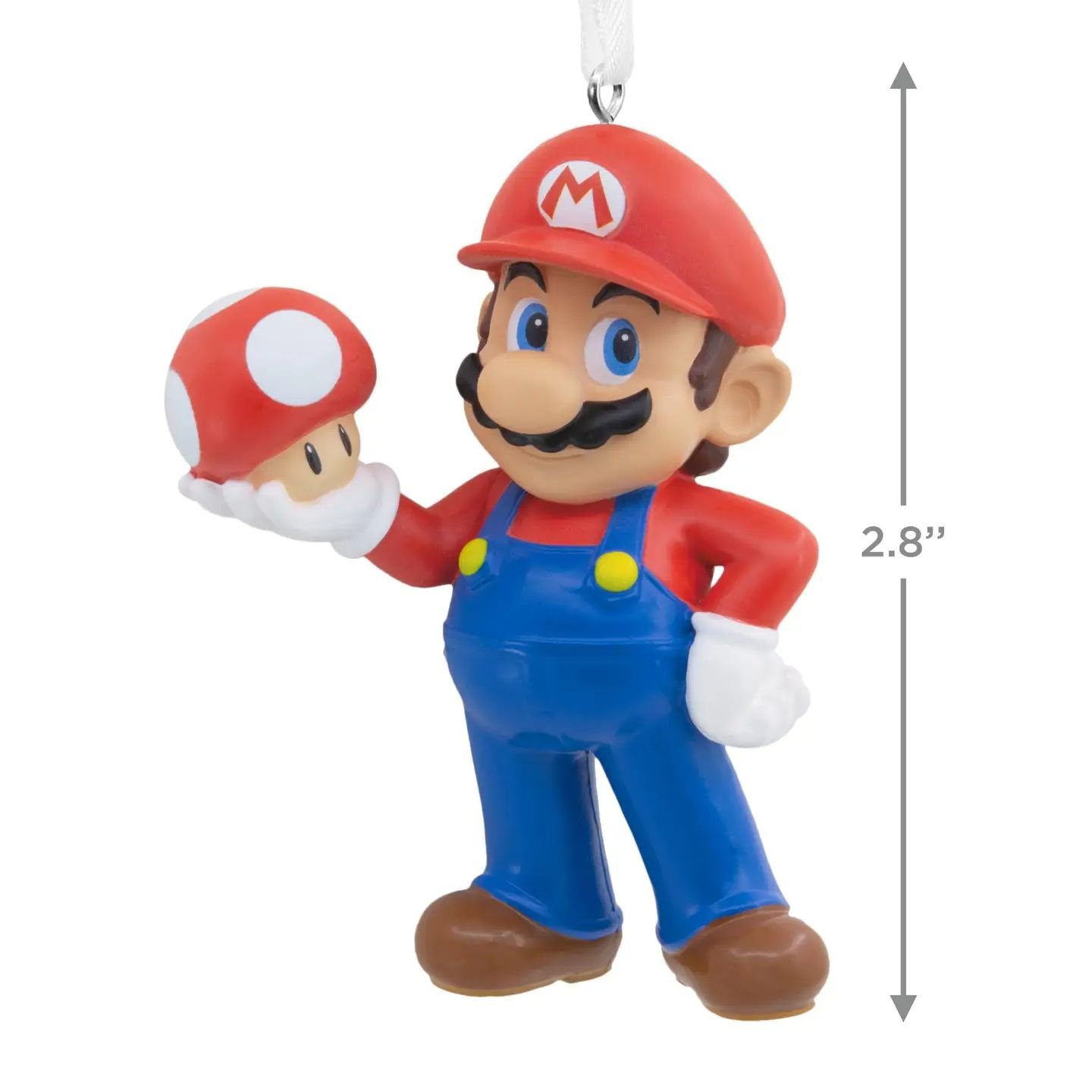 Collectable Super Mario - Mario with Super Mushroom Ornament - Image 2