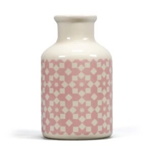 Vase (14x7.5cm) - Tiles (Pink)