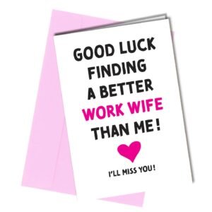 Work wife, friend, colleague greeting card