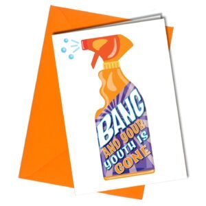 Youth is gone funny birthday greeting card