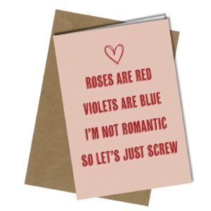 Couples’ funny romantic greeting card