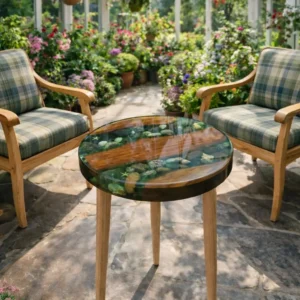 Handcrafted Resin River Table – Where Nature Meets Luxury
