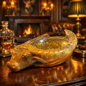 Hand made luxury buffalo ashtray