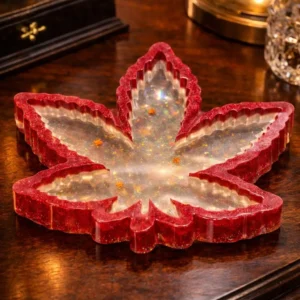 leaf shaped hand made and designed ashtray