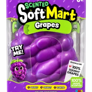 Jumbo sized scented squishy grape toy