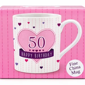 50th Happy birthday mug