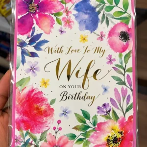 Wife's birthday greeting card