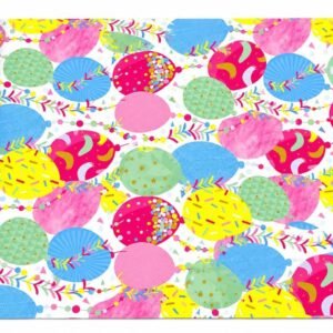 Balloon design gift wrap 5 sheets roll