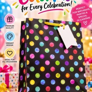 Colourful dots gift bag