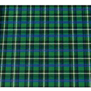 Green tartan design gift wrap 5 sheets roll